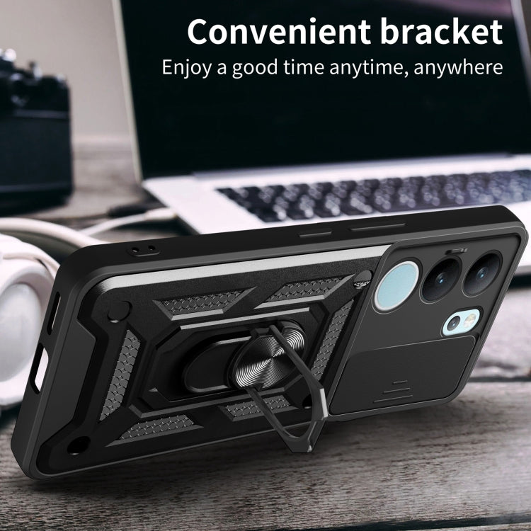 For vivo S17 Pro 5G/V29 5G Sliding Camera Cover Design TPU+PC Phone Case(Green) - free shipping - PMC TechLife - Order now!