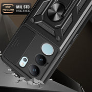 For vivo S17 Pro 5G/V29 5G Sliding Camera Cover Design TPU+PC Phone Case(Gold)