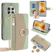 For Huawei Mate 50 Pro Crossbody Litchi Texture Leather Phone Case(Green)
