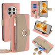 For Huawei Mate 50 Pro Crossbody Litchi Texture Leather Phone Case(Pink) - Huawei Cases by PMC TechLife | Online Shopping South Africa | PMC TechLife | Buy Now Pay Later Mobicred