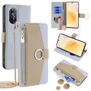 For Huawei nova 8 Crossbody Litchi Texture Leather Phone Case(Blue)