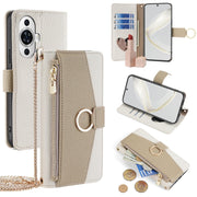 For Huawei nova 11 4G Crossbody Litchi Texture Leather Phone Case(White)