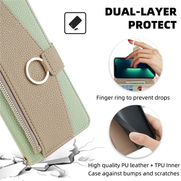 For Huawei nova 10 SE Crossbody Litchi Texture Leather Phone Case(Green)
