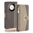 For Huawei Mate 60 Pro / Mate 60 Pro+ Crossbody Litchi Texture Leather Phone Case(Grey) - Huawei Cases by PMC TechLife | Online Shopping South Africa | PMC TechLife | Buy Now Pay Later Mobicred