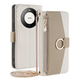 For Huawei Mate 60 Pro / Mate 60 Pro+ Crossbody Litchi Texture Leather Phone Case(White) - Huawei Cases by PMC TechLife | Online Shopping South Africa | PMC TechLife | Buy Now Pay Later Mobicred