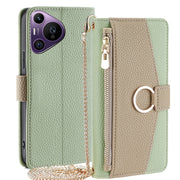 For Huawei Pura 70 Pro / 70 Pro+ 5G Crossbody Litchi Texture Leather Phone Case(Green)