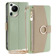 For Huawei Pura 70 Ultra 5G Crossbody Litchi Texture Leather Phone Case(Green)