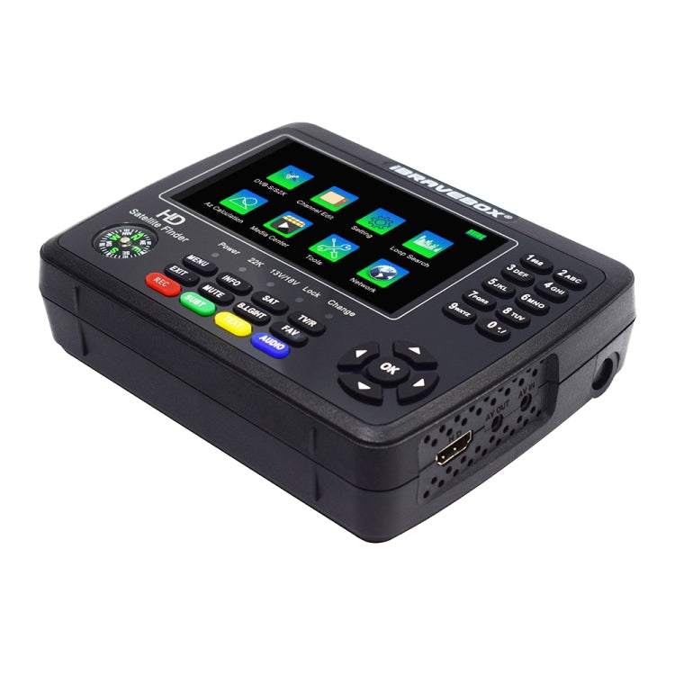 iBRAVEBOX V10 Finder Max 4.3 inch Display Digital Satellite Meter Signal Finder, Support DVB-S/S2/S2X, Plug Type:AU Plug(Black) - Satellite Finder by PMC TechLife | Online Shopping South Africa | PMC TechLife | Buy Now Pay Later Mobicred