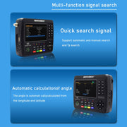 iBRAVEBOX V10 Finder Max 4.3 inch Display Digital Satellite Meter Signal Finder, Support DVB-S/S2/S2X, Plug Type:UK Plug(Black)
