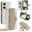 For OnePlus Nord CE 3 Lite  5G Crossbody Litchi Texture Leather Phone Case(White) - OnePlus Cases by PMC TechLife | Online Shopping South Africa | PMC TechLife | Buy Now Pay Later Mobicred