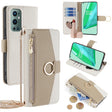 For OnePlus 9 Pro Crossbody Litchi Texture Leather Phone Case(White) - OnePlus Cases by PMC TechLife | Online Shopping South Africa | PMC TechLife | Buy Now Pay Later Mobicred