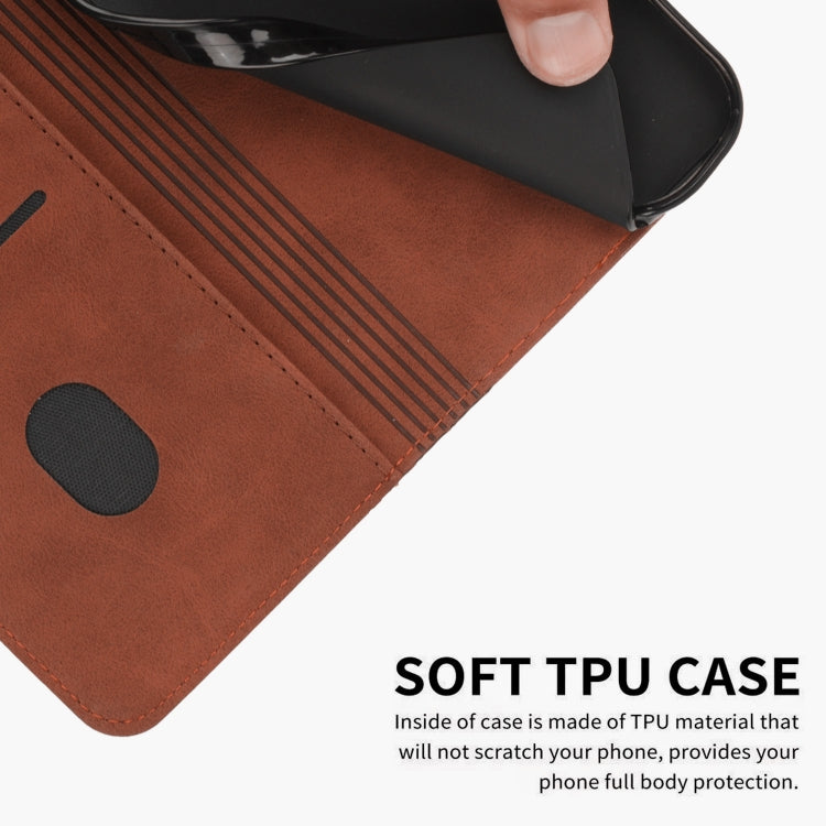 For Tecno Spark Go 2024 / POP 8 Diamond Splicing Skin Feel Magnetic Leather Phone Case(Brown) - Tecno Cases by PMC Jewellery | Online Shopping South Africa | PMC Jewellery | Buy Now Pay Later Mobicred
