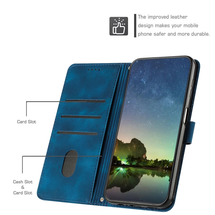 For Tecno Spark 20 Pro+ Dream Triangle Leather Phone Case with Long  Lanyard(Blue) - Tecno Cases by PMC TechLife | Online Shopping South Africa | PMC TechLife | Buy Now Pay Later Mobicred