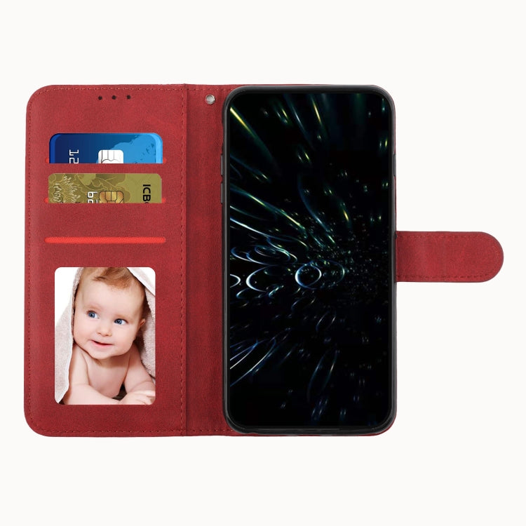 For Tecno Spark Go 2024 / POP 8 Stitching Calf Texture Buckle Leather Phone Case(Red)