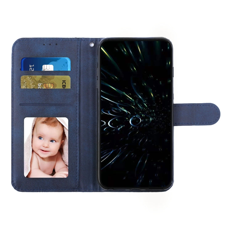 For Tecno Spark Go 2024 / POP 8 Stitching Calf Texture Buckle Leather Phone Case(Blue) - Tecno Cases by PMC Jewellery | Online Shopping South Africa | PMC Jewellery | Buy Now Pay Later Mobicred