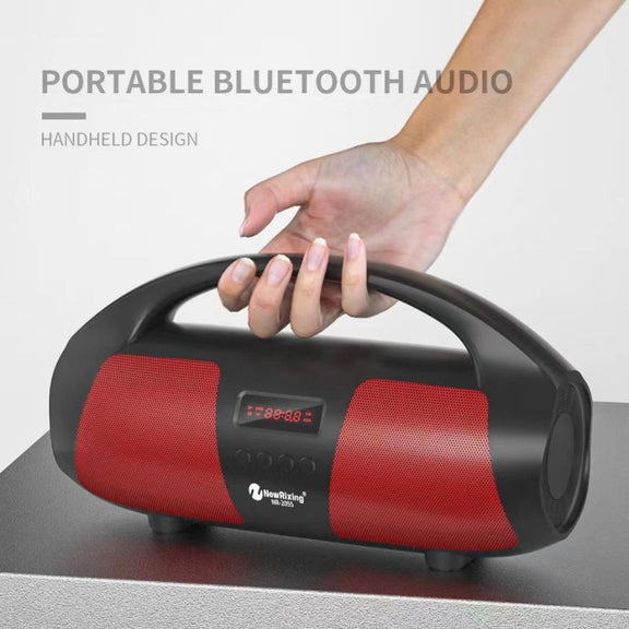 NewRixing NR2055 Wireless Portable TWS Bluetooth Speaker with Microphone(Blue)
