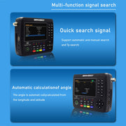 iBRAVEBOX V10 Finder Max+ 4.3 inch Display Digital Satellite Meter Signal Finder, Support DVB-S/S2/S2X AHD, Plug Type:EU Plug(Black)