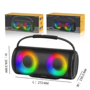 NewRixing NR2088 Wireless Portable TWS Bluetooth Speaker(Green)