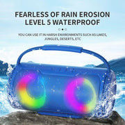 NewRixing NR2088 Wireless Portable TWS Bluetooth Speaker(Green)