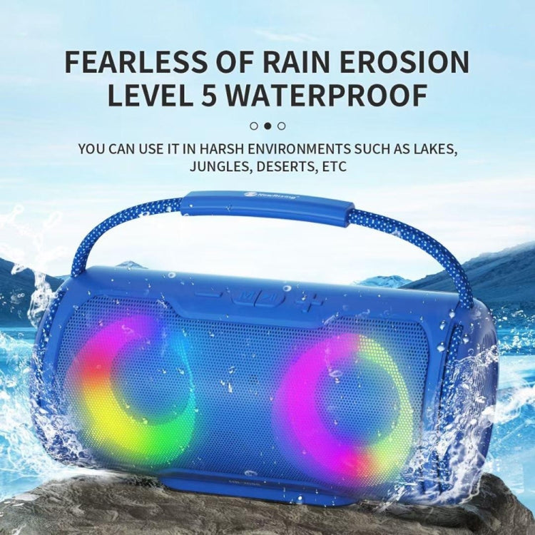 NewRixing NR2088 Wireless Portable TWS Bluetooth Speaker(Green)