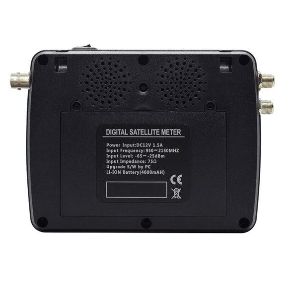iBRAVEBOX V10 Finder Pro+ 4.3 inch Display Digital Satellite Meter Signal Finder, Support DVB-S/S2/S2X/T/T2/C AHD, Plug Type:US Plug(Black)