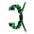 For Apple Watch Ultra 2 49mm Paracord Fishtail Braided Silicone Bead Watch Band(Black Green) - Watch Bands by PMC TechLife | Online Shopping South Africa | PMC TechLife | Buy Now Pay Later Mobicred