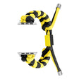 For Apple Watch Ultra 2 49mm Paracord Fishtail Braided Silicone Bead Watch Band(Black Yellow) - Watch Bands by PMC TechLife | Online Shopping South Africa | PMC TechLife | Buy Now Pay Later Mobicred