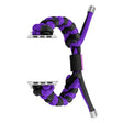 For Apple Watch Ultra 49mm Paracord Fishtail Braided Silicone Bead Watch Band(Black Purple) - Watch Bands by PMC TechLife | Online Shopping South Africa | PMC TechLife | Buy Now Pay Later Mobicred