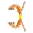 For Apple Watch Ultra 49mm Paracord Fishtail Braided Silicone Bead Watch Band(Orange Yellow) - free shipping - PMC TechLife - Order now!