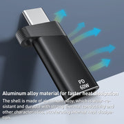 ADS-615 PD 60W USB-C/Type-C Male to 8 Pin Female Adapter(Silver)