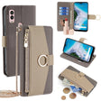 For Kyocera Android One S10 Crossbody Litchi Texture Leather Phone Case(Grey) - More Brand by PMC TechLife | Online Shopping South Africa | PMC TechLife | Buy Now Pay Later Mobicred