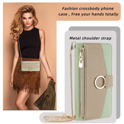 For Asus Zenfone 8 ZS590KS Crossbody Litchi Texture Leather Phone Case(Green)