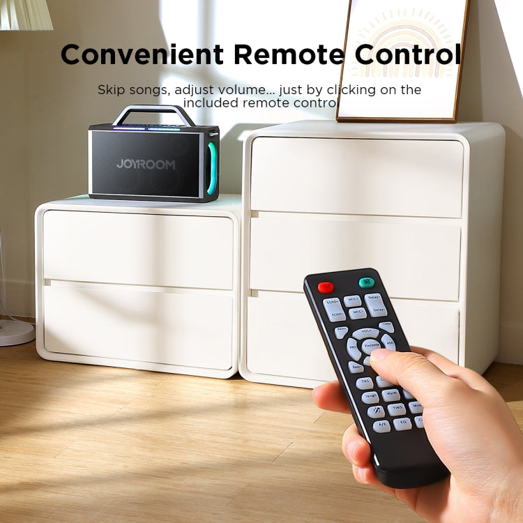 JOYROOM JR-MW03 Pies Series Party Double Microphone Bluetooth Speaker - free shipping - PMC Jewellery - Order now!