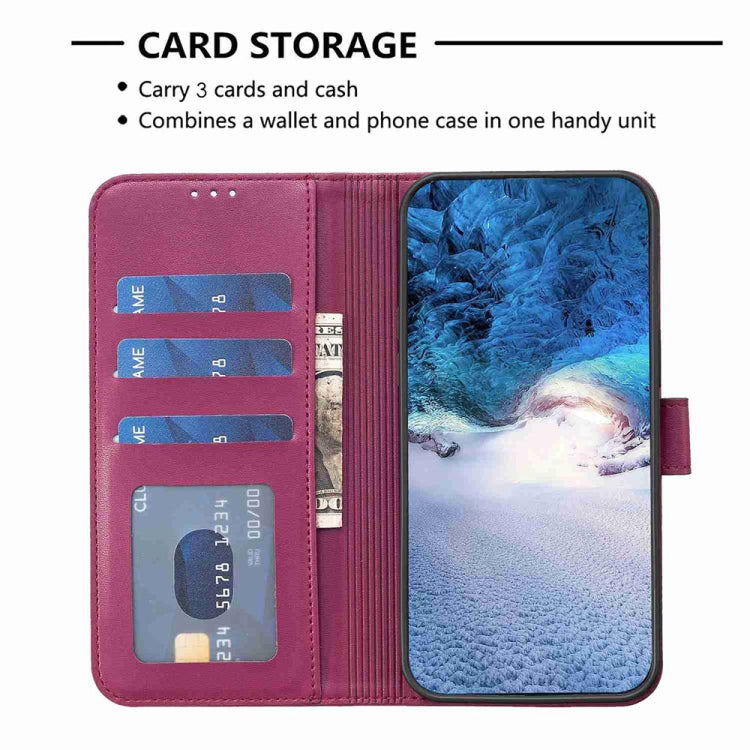For Xiaomi Redmi Note 13 Four-leaf Embossed Leather Phone Case(Rose Red) - Note 13 Cases by PMC TechLife | Online Shopping South Africa | PMC TechLife | Buy Now Pay Later Mobicred