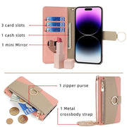 For Fujitsu Arrows We2 Crossbody Litchi Texture Leather Phone Case(Pink)