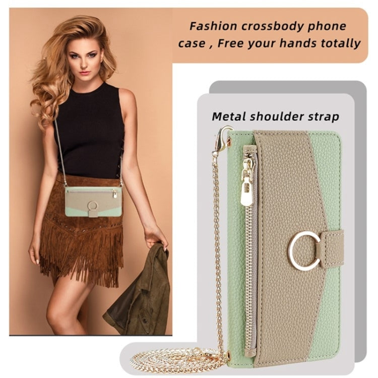 For LG K52 Crossbody Litchi Texture Leather Phone Case(Green) - LG by PMC Jewellery | Online Shopping South Africa | PMC Jewellery | Buy Now Pay Later Mobicred