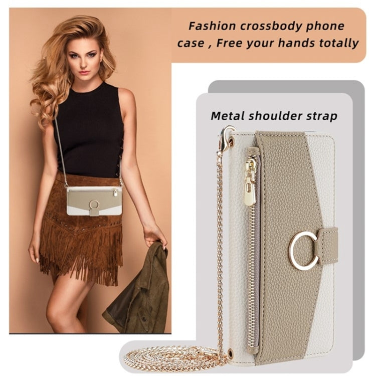 For LG K52 Crossbody Litchi Texture Leather Phone Case(White) - LG by PMC Jewellery | Online Shopping South Africa | PMC Jewellery | Buy Now Pay Later Mobicred