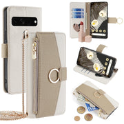 For Google Pixel 7 Pro Crossbody Litchi Texture Leather Phone Case(White)