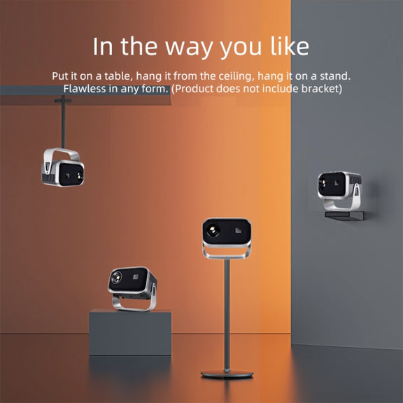A003 150 Lumens 1280x720P 360 Degree Rotating LED Mini Android Projector, Specification:US Plug