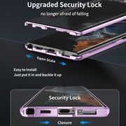 For Samsung Galaxy S24 Ultra 5G HD Full Cover Magnetic Metal Tempered Glass Phone Case(Green)