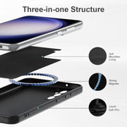 For Samsung Galaxy S25+ 5G MagSafe Magnetic Liquid Silicone Phone Case(Black)