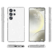 For Samsung Galaxy S25 Ultra 5G Shockproof Terminator Glitter Powder Phone Case(White)