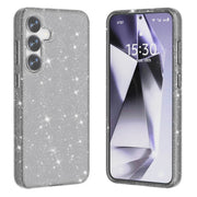 For Samsung Galaxy S25+ 5G Shockproof Terminator Glitter Powder Phone Case(Black)