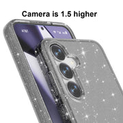 For Samsung Galaxy S25+ 5G Shockproof Terminator Glitter Powder Phone Case(Black)