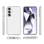 For Samsung Galaxy S25 5G Shockproof Terminator Glitter Powder Phone Case(Transparent)