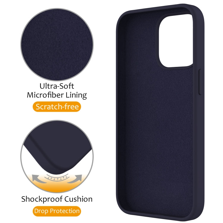 For iPhone 15 Pro MagSafe Magnetic Liquid Silicone Phone Case with Ring Holder(Midnight Blue) - iPhone 15 Pro Cases by PMC TechLife | Online Shopping South Africa | PMC TechLife