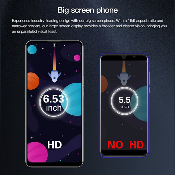 F15 Pro+ / U29, 3GB+32GB, 6.53 inch Screen, Face Identification, Android 8.1 MTK6737 Quad Core, Network: 4G, OTG, Dual SIM(White)