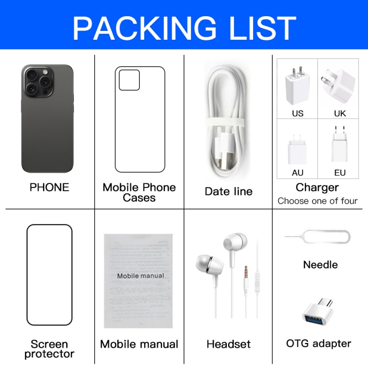 i15ProMax / U18, 3GB+32GB, 6.53 inch Face Identification Android 8.1 MTK6737 Quad Core, Network: 4G, OTG, Dual SIM(Blue) -  by PMC TechLife | Online Shopping South Africa | PMC TechLife