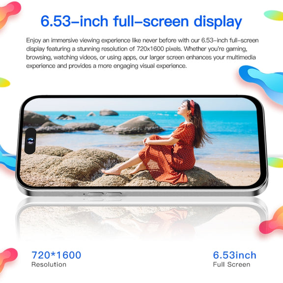 i15ProMax / U18, 3GB+32GB, 6.53 inch Face Identification Android 8.1 MTK6737 Quad Core, Network: 4G, OTG, Dual SIM(Black)