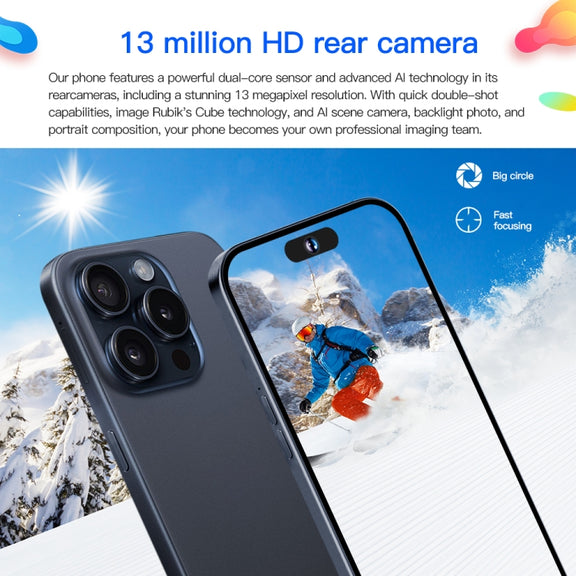 i15ProMax / U18, 3GB+32GB, 6.53 inch Face Identification Android 8.1 MTK6737 Quad Core, Network: 4G, OTG, Dual SIM(Blue)